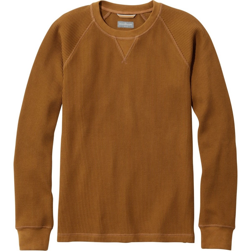 NWT Men's LL Bean Signature Waffle Crew